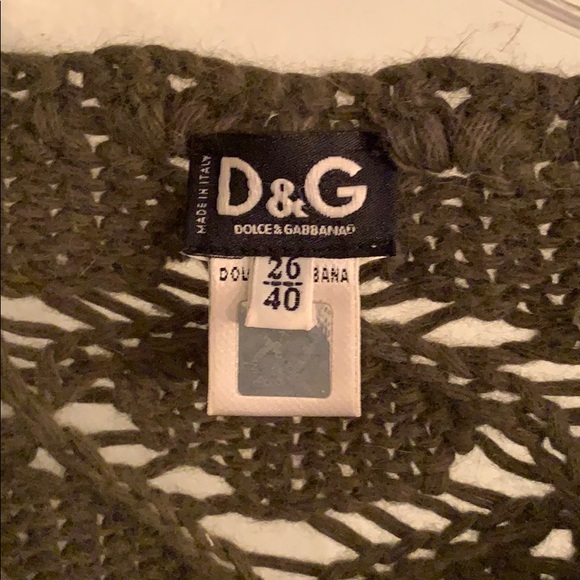D&G Sage Green Crocheted sweater - Picture 5 of 5